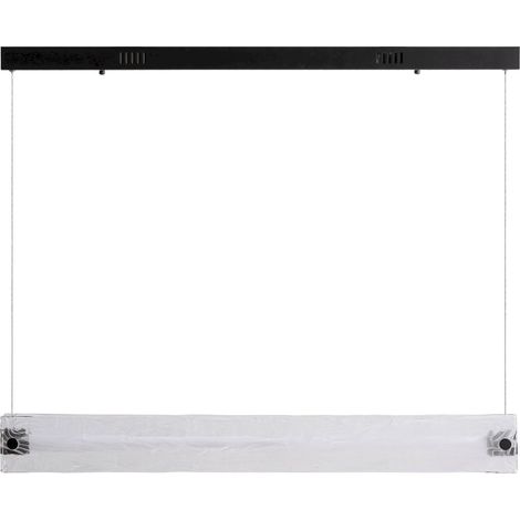 Lustre art déco cristal blanc fumé suspension élégante - Blanc fumé cristal (1/4)