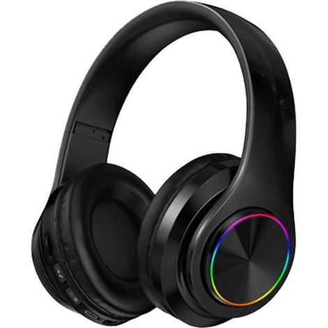 Casque Bluetooth - HOMYL - B39 - Stéréo Hi-Fi - Pliable - Éclairage LED - 12h autonomie