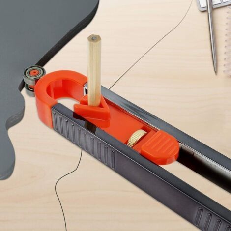 Règle de contour avec verrouillage – Jauge de duplication de contour pour formes irrégulières – Corps en métal robuste – Mesure précise 23x3,5x2,7cm (1/5)