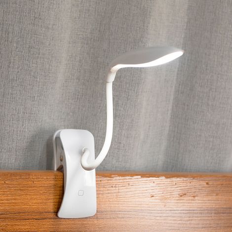 LED-Leseleuchte – Wiederaufladbare Klemm-Schreibtischlampe mit USB-Anschluss