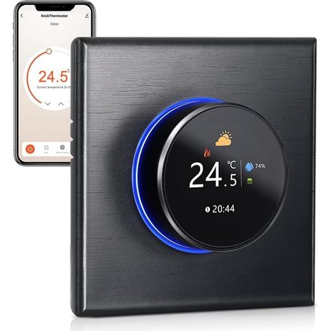 Smart WiFi Thermostat for Water/Gas Boiler, Programmable Button Control per Week/Mobile App/Voice Control, Compatible with /Home (1/5)