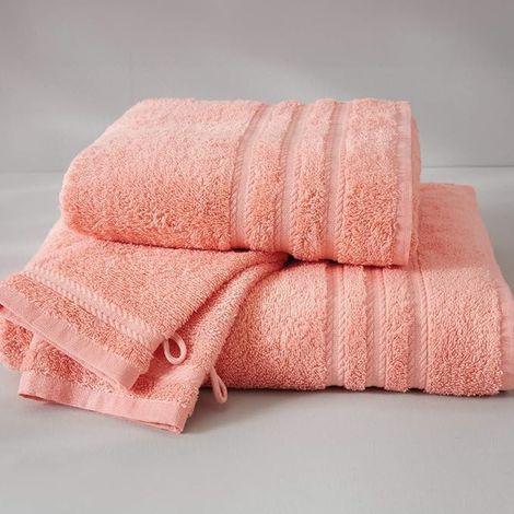 Drap de Bain 70cm x 130cm Serviette 50cm x 90cm Gants 15cm x 21cm - 100% Coton (1/5)