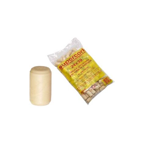 TAPPO SINTETICO IN SIMILSUGHERO SUPERCORK MM.24X39- - mm.24x39 supercork, in busta da pz.100 - 1 confezione