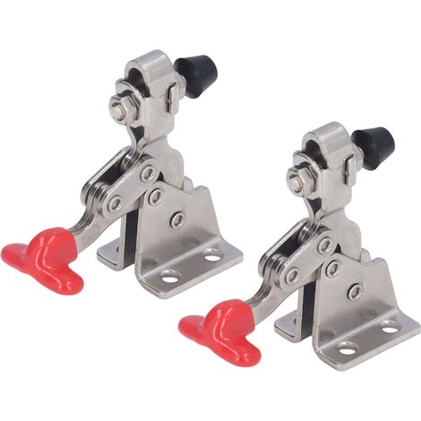 Étau à bascule vertical à déverrouillage rapide, capacité de serrage 150 lb, pour fixation de menuiserie et décoration intérieure