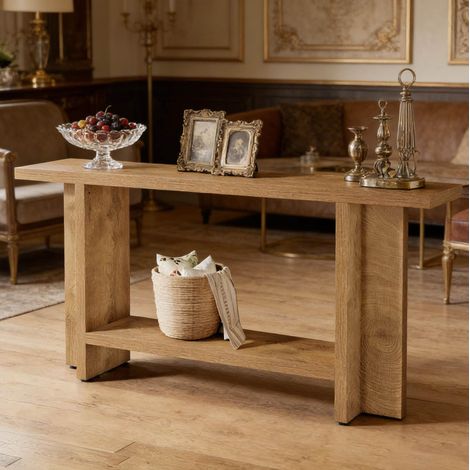 Flur Tisch,Doppelschichtlager Sofa Tisch,Konsole Tisch (nur Tisch) (1/5)