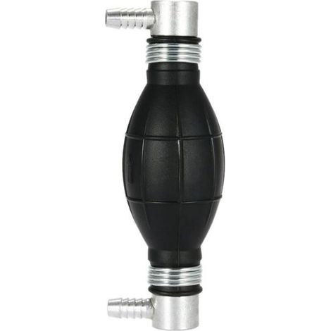 Handpumpe für Benzin aus Gummi – Kraftstoff-Primärpumpe für Autos, Motorräder und Boote 10 mm (Schwarz)