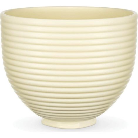 Bol en céramique artisanale unique de 4,7 L, compatible KitchenAid, couleur : ruche (1/4)