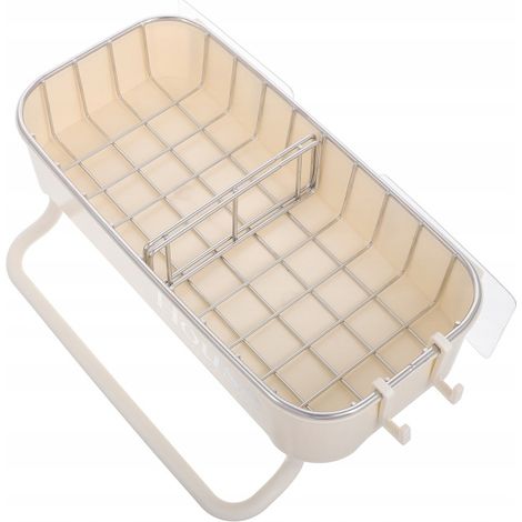 Mensola da parete bianca universale per il bagno, non è necessaria la foratura. (1/5)