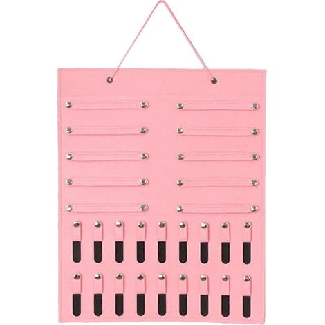 Organisateur mural pour bébé rose 2022, avec serre-têtes et nœuds pour cheveux. Idéal pour les nouveau-nés. Poignée de porte avec nœud pour bébé. (1/5)