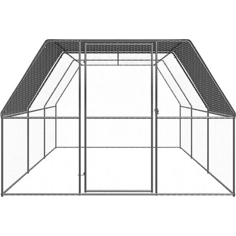 Maison Exclusive - Pollaio per Esterni 3x6x2 m in Acciaio Zincato (1/5)