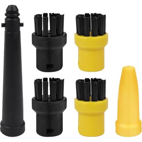 Adecuado para Karcher SC1 SC2 SC4 SC5. Juego de accesorios de paño de limpieza a vapor, funda para fregona, cepillo de nailon y cobre - Estilo 7