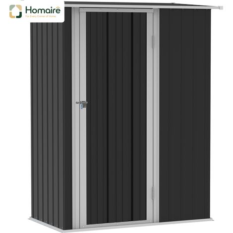 HOMAIRE Gerätehaus Gartenhaus Outdoor Stahl Dunkelgrau