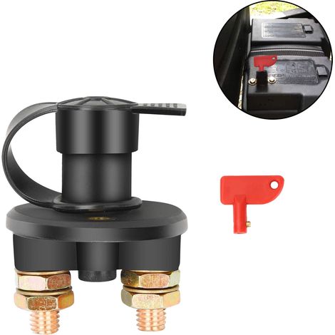 Interrupteur coupe-batterie pour moteur marin, bateau, voiture ou treuil
