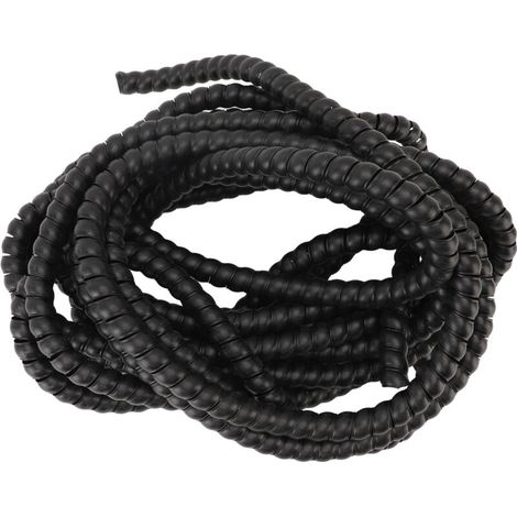 Protector de manguera para lavado de autos a alta presión, enrollado en espiral, apto para diámetros exteriores de 16 mm, 15 m/49,2 pies -Crezuo