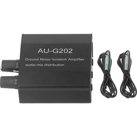 Préampli Audio Stéréo 2 In / 2 Out avec Alimentation 12V - Convertisseur de Signal pour Home Cinéma (1/5)