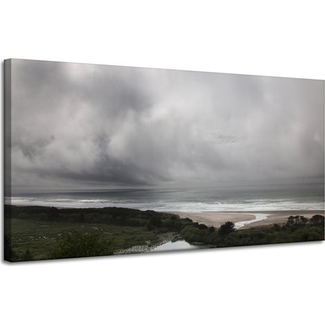 Stampa su tela Natura Bocca al Mare 120x60 cm