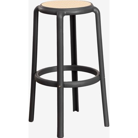SKLUM Hoher Omara-Hocker Grau Graphit                                  