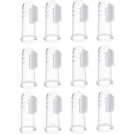 12 Brosses à Dents pour Chien et Chat en Silicone, Brosse Doigt Réutilisable pour Hygiène Dentaire Animale (1/5)