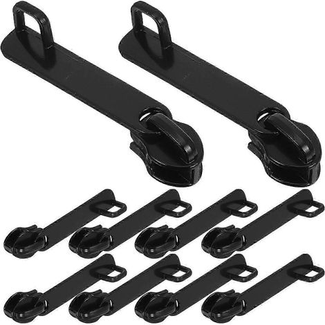 Lot de 6 tirettes de fermeture éclair en nylon anti-explosion pour cadenas de bagage, tirettes de rechange pour fermeture éclair coulissante. (1/5)
