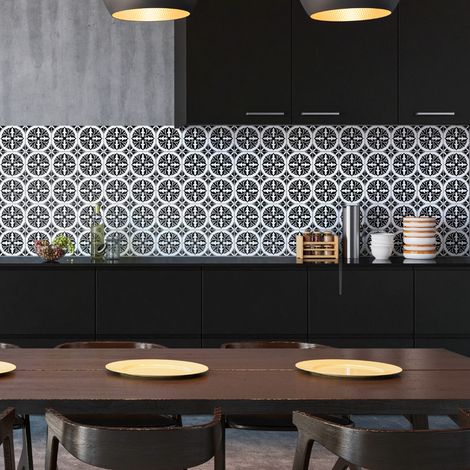 Sticker Mural Carrelage adhésif Cuisine Salle de Bain - 30 STICKERS CARRELAGES AZULEJOS CARLOS - 30stickers10x10cm (1/5)