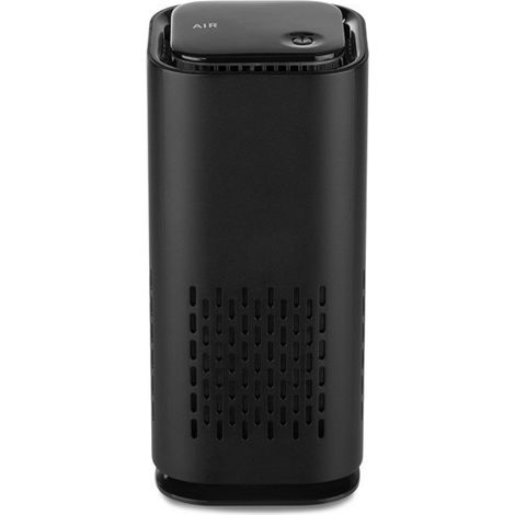 Mini purificateur d'air portable avec filtre HEPA et charbon actif, purificateur d'air anti-fumée rechargeable USB 5V pour la maison, la voiture, le bureau et la table (noir) (1/5)