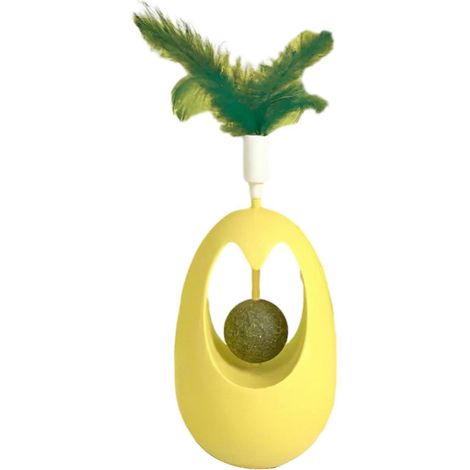 Interactive Chat Jouet - Naturel Chatnip et Wobble Base - pour Intérieur Chats Self-Play (1/5)