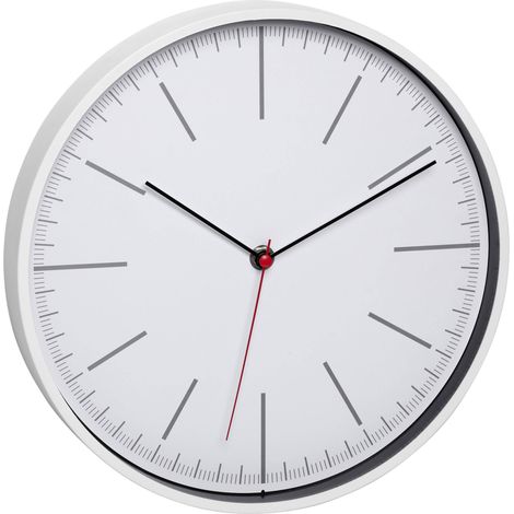 Horloge murale TFA Dostmann 60.3049.02 à quartz 28 cm x 28 cm x 3.7 cm blanc (1/4)