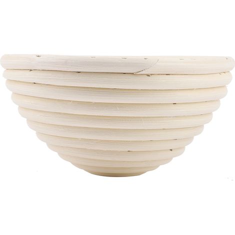 Panier à pain rond fait main, panier artisanal en rotin, panier à pain, ustensile de cuisine (13 x 13 x 6 cm) (1/5)