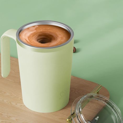 Tasse À Agitation Magnétique - Acier Inoxydable 304 - Capacité 350 Ml - Alimentation Usb - Pour Bureau Et Maison - 1 Pièce (1/5)