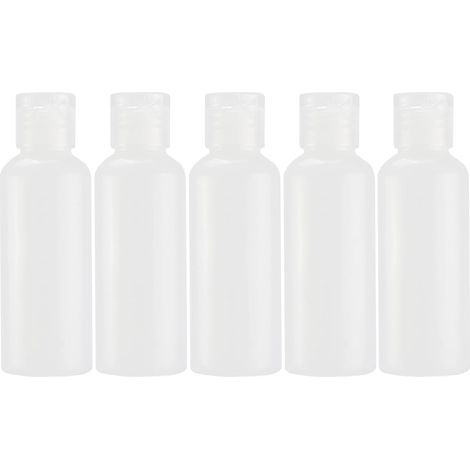 5pcs Flacon Vaporisateur 60ml, Spray Vide, Flacon Voyage Vide, Bouchons Rabattables En Plastique Transparent, Distributeurs Étanches Pour Lotion, Gel Douche, Shampoing, Idéal Pour Baga (1/5)