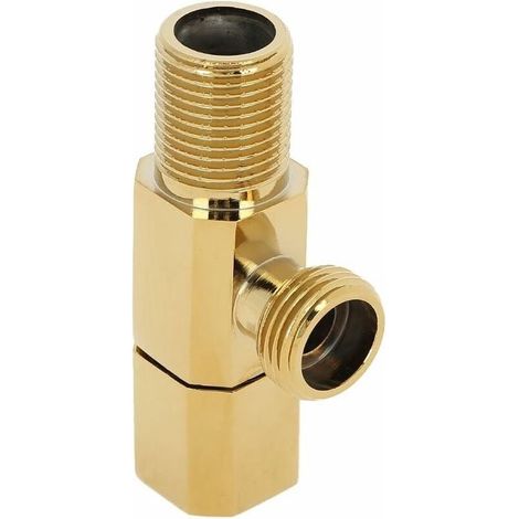 Robinet à globe, robinet en laiton pour eau chaude et froide, robinet d'angle, robinet de salle de bain, accessoires pour robinet de toilette (1/5)