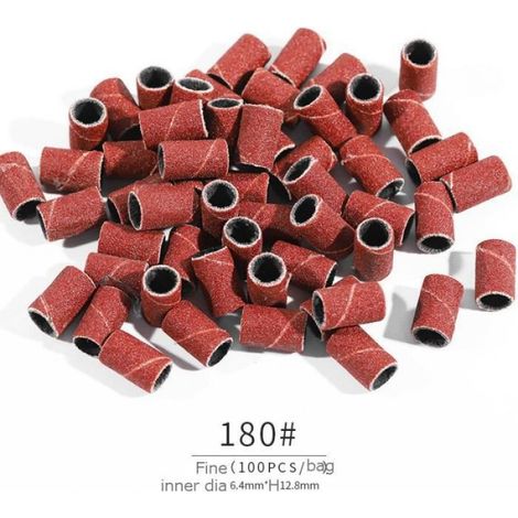 Bandes De Ponçage Pour Perceuse À Ongles - Grains 80 120 180 240 - Pour Manucure Et Pédicure - 300 Pièces (1/3)