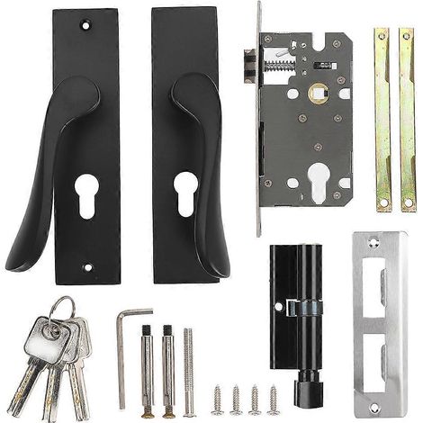 Serrures de porte intérieure A303-T39 en alliage d'aluminium, poignée fendue silencieuse, sécurité domestique renforcée (1/5)