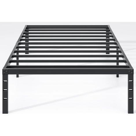 NEW JETO Metal Bed Frame,Twin Size Bed Frame with Storage Space,14 Inch