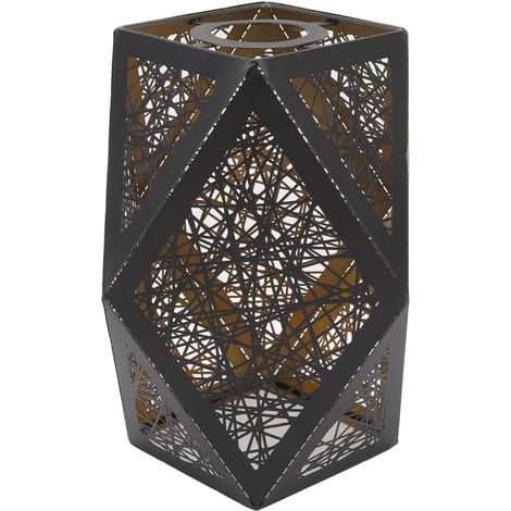 Abat-jour ajouré en fer forgé, style moderne et élégant, pour ampoule E27/E26. (1/5)