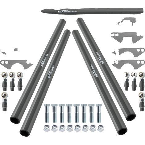 Lámpara colgante paralela de cuatro brazos, material de acero, longitud del artículo 68 cm, ancho del artículo 19,9 cm, altura del artículo 13 cm, longitud de la barra 24 pulgadas. (1/5)