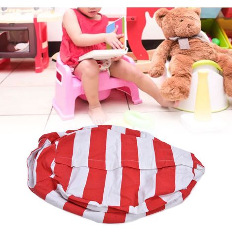 Sac de rangement créatif pour peluches d'enfants, housse de coussin pour canapé enfant, pouf de rangement rembourré avec poignée et fermeture éclair (1/5)