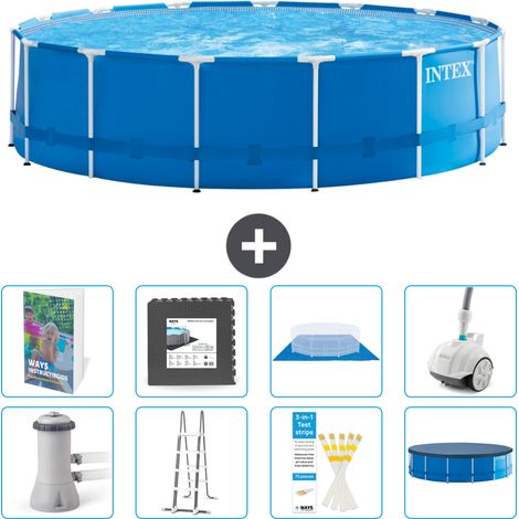 Intex Piscine Tubulaire Ronde - 457x122 cm - 9-pièces S610