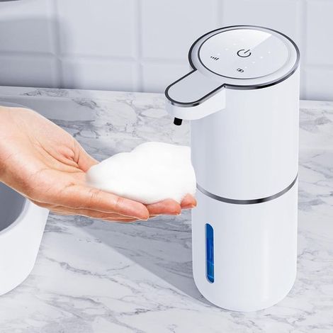Kontaktloser, automatischer Seifenspender mit Sensor – Wandmontage, 380 ml, USB-aufladbar für Bad, Küche und Büro (1/5)