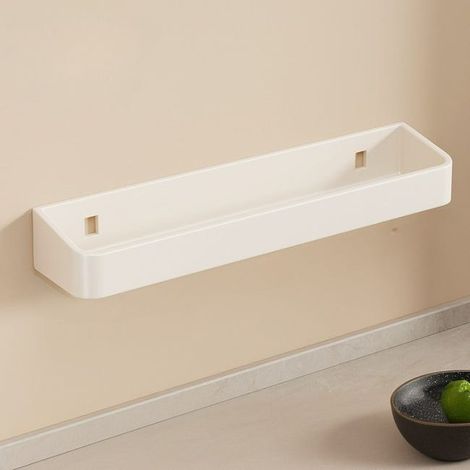 Wandmontierte Gewürzbox aus Edelstahl, kompaktes Regal für die Küche, praktischer Gewürzhalter 39 x 8,7 x 5 cm