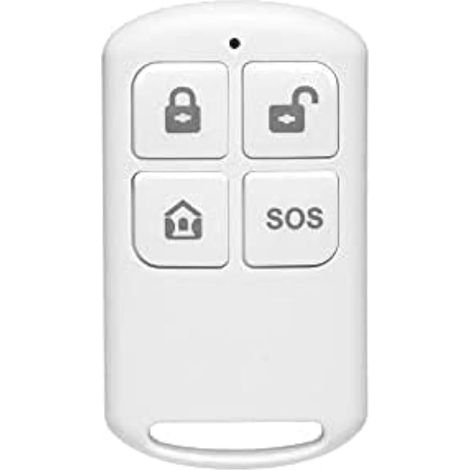 1 Fernbedienung – Alarmsystem – SOS- und Scharfschaltfunktion – Kompatibel mit HuxGO-Bedienfeldern – Weiß – Reichweite: 80–150 m (1/4)