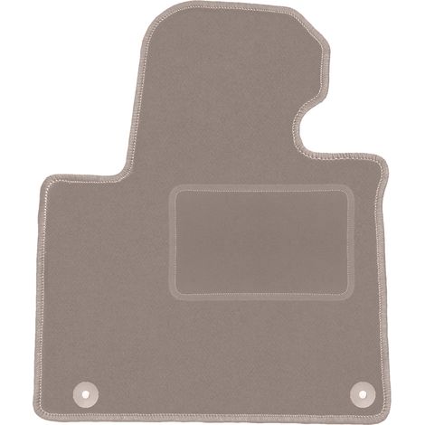 Tapis de sol conducteur en velours beige pour : Kia Sorento III 7 places (2015-) (1/5)