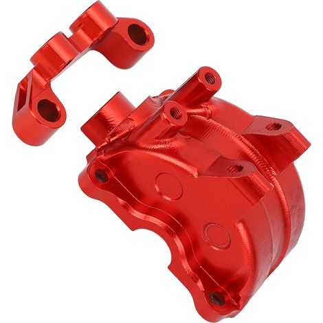 Carter de boîte de vitesses en alliage d'aluminium pour voiture radiocommandée 1/10TT02/TT02T (bras supérieur) - Rouge (1/5)