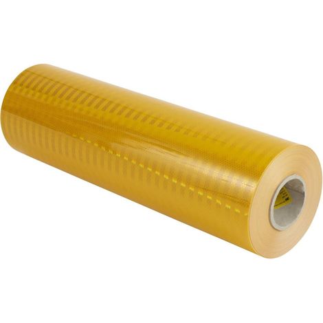 Pellicola adesiva Segnaletica 3M per veicoli 823i-11 flessibile metallizzata di classe2 giallo - Misura: 100mm x 1000mm (10cm x 100cm) (1/5)