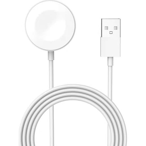 Caricabatterie iWatch, compatibile con Apple Watch, adatto per cavo di ricarica iWatch, cavo di ricarica wireless, compatibile con iWatch serie SE, 7, 6, 5, 4, 3, 2, 1 - spina USB