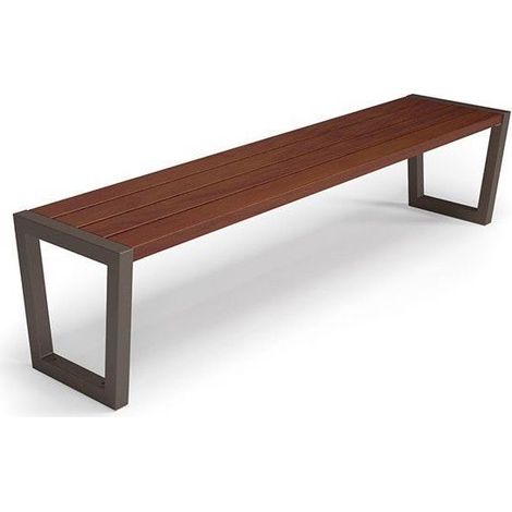 Banc TRAPEZ sans dossier 180 cm - Fixation: à fixer dans le béton