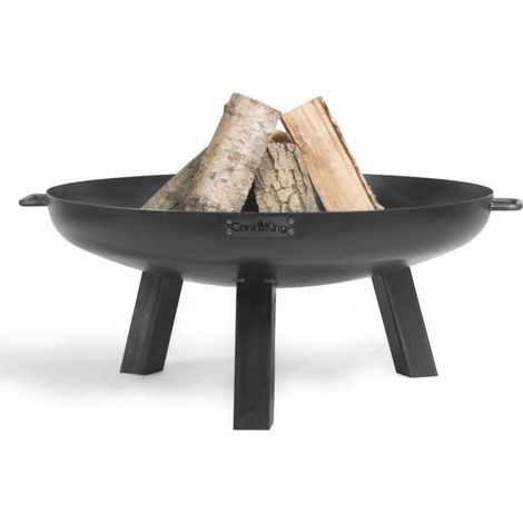 Braséro extérieur POLO, acier naturel, 80cm de diamètre, CookKing, 111258