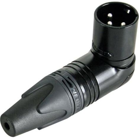 Neutrik NC3MRX-BAG XLR-Steckverbinder Stecker, gewinkelt Polzahl: 3 Schwarz 1 St.