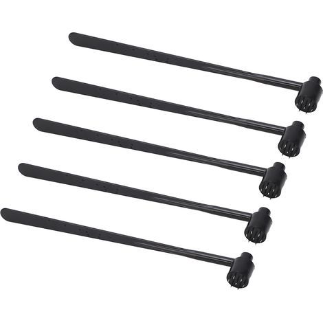 5pcs Plum Blossom Hammer Hammer Single Ext Black Abs Gandage en acier inoxydable pour l'industrie (1/5)