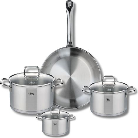 Ensemble de 1 Poêle de cuisson 28 cm et 3 faitouts 12, 16 et 20 cm Elo Profi Citrin (1/5)